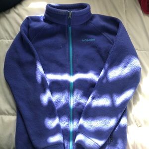 Columbia blueish purple zip up